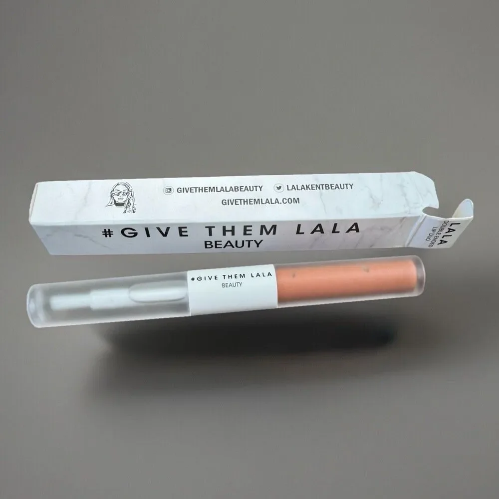 Give Them Lala Beauty Double Dual Ended Lip Duo, Birthday Suit, 5.2ml BNIB‎